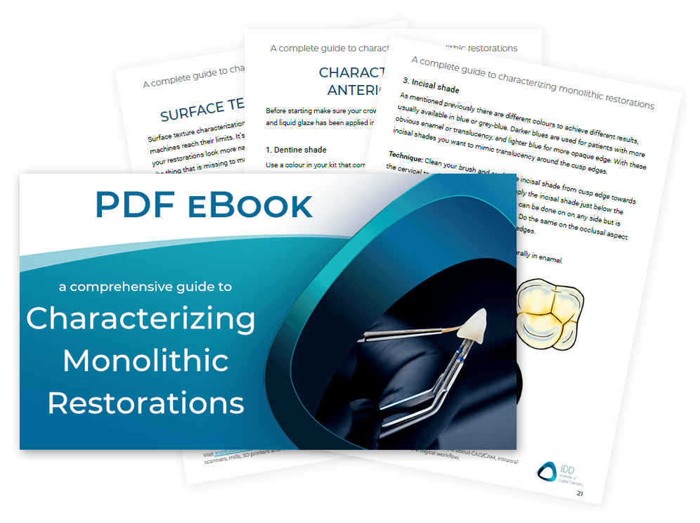 how to characterize dental restorations stain and glaze PDF institute of digital dentistry