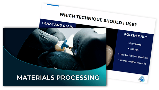 online cadcam training digital dentistry materials processing